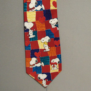 Peanuts PUPPY LOVE Silk 57" Neck Tie made USA #4